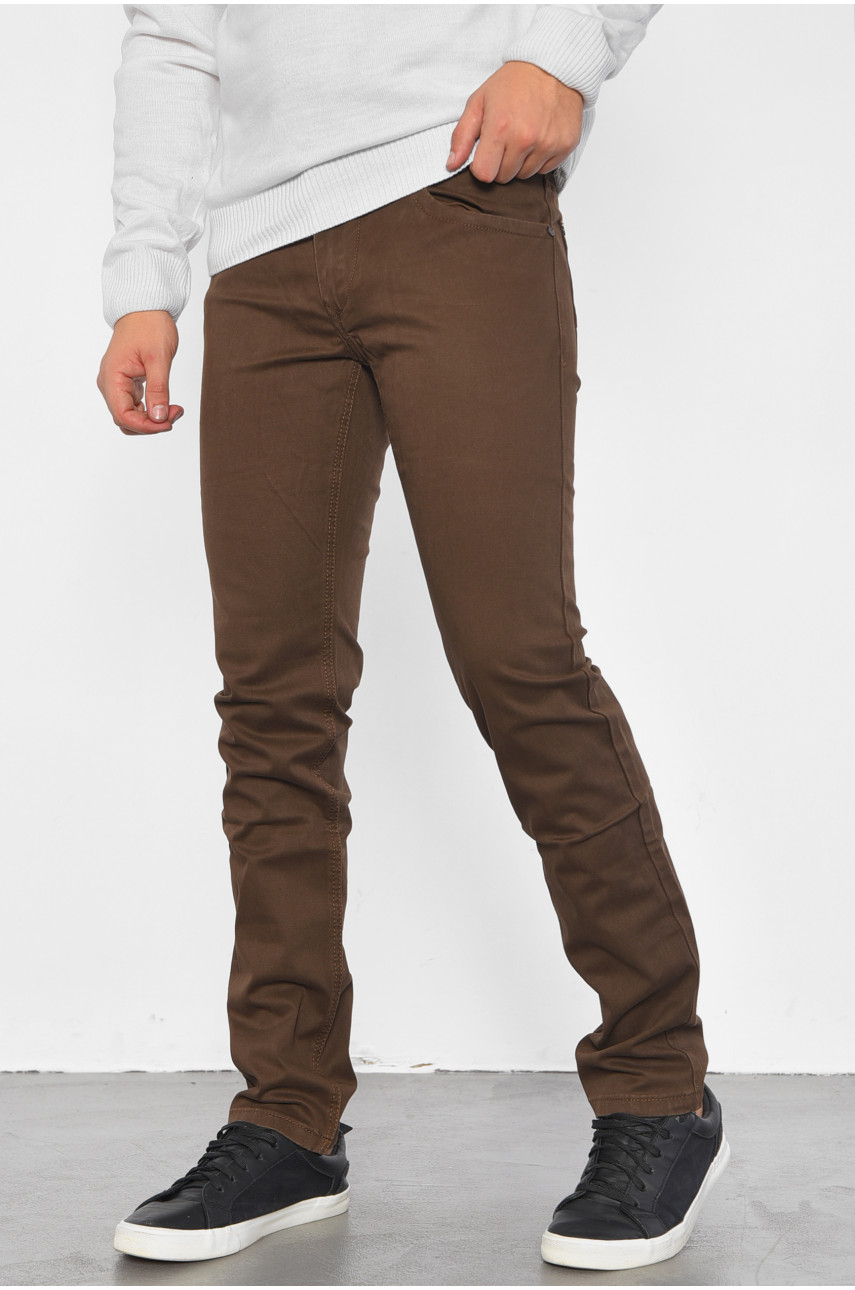 Брюки мужские коричневого цвета 202 185139 Брюки мужские коричневого цвета 202 185139