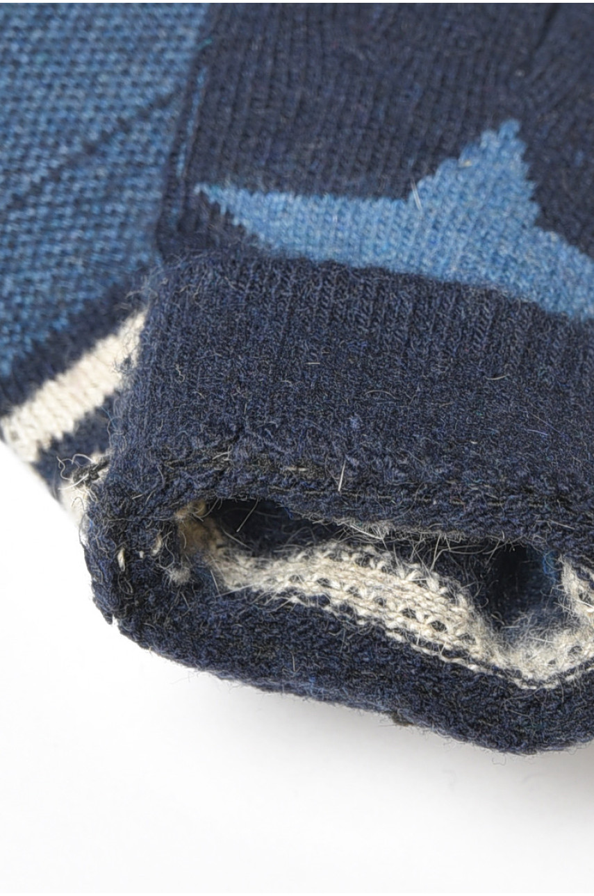 Рукавички дитячі з начісом темно-синього кольору 0167 185192