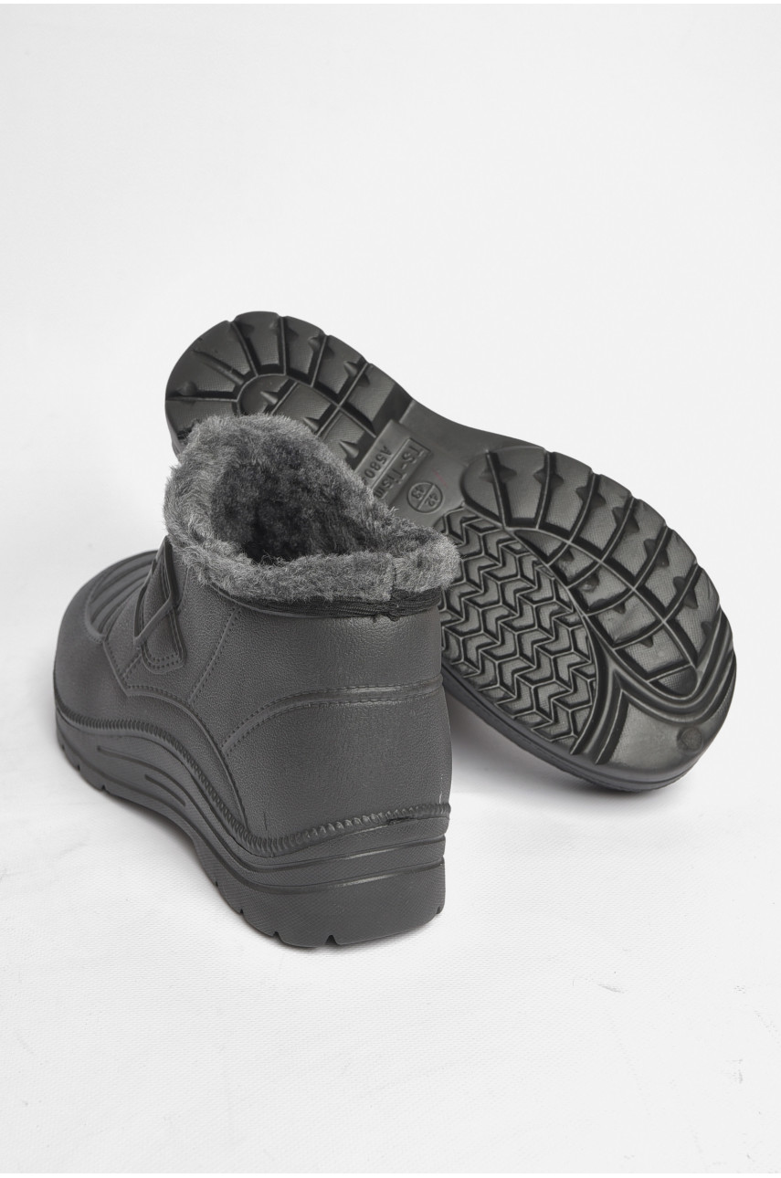 Калоші чоловічі чорного кольору високий 185344