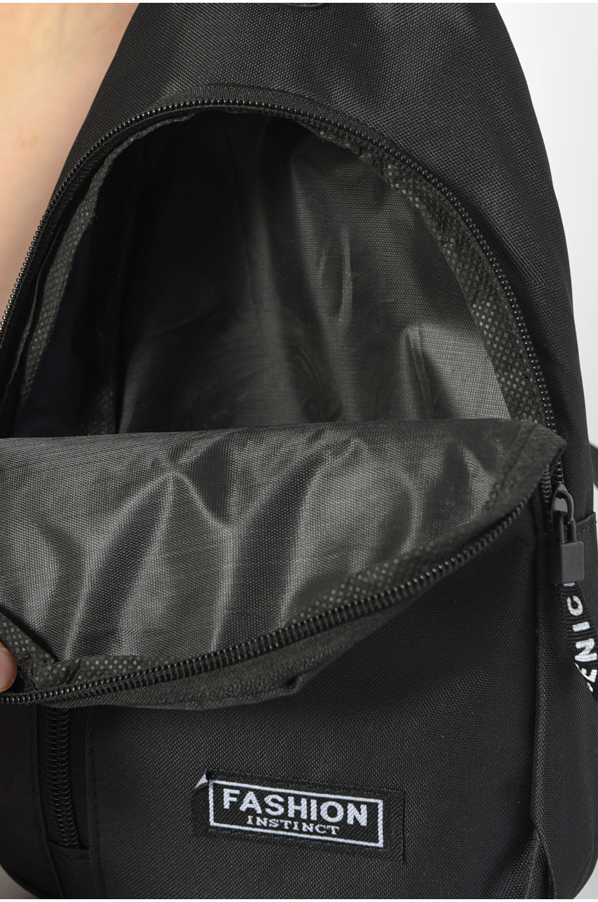 Бананка мужская текстильная черного цвета 6001 185371 Бананка мужская текстильная черного цвета 6001 185371