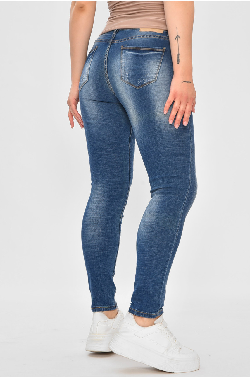 Джинсы женские синего цвета 3011 185395