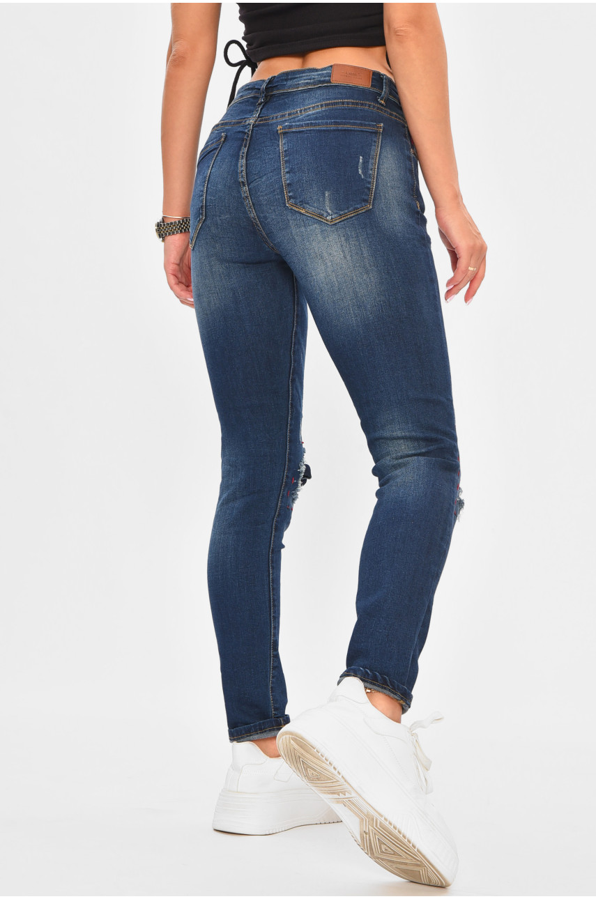 Джинсы женские синего цвета 6056 185397