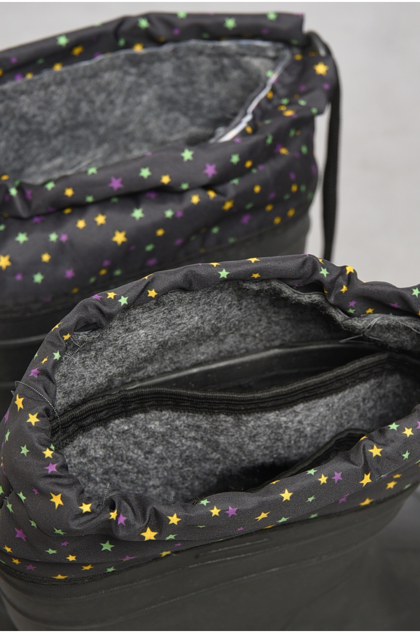 Сапоги женские пена со съемным носком темно-синего цвета 185425