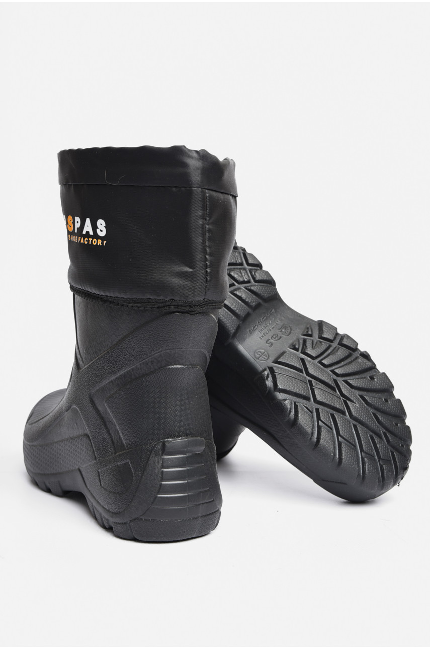 Чоботи чоловічі піна з фетровим утеплювачем чорного кольору ГП-34 185443