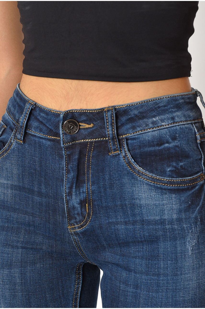 Джинсы женские синего цвета 9058 185477