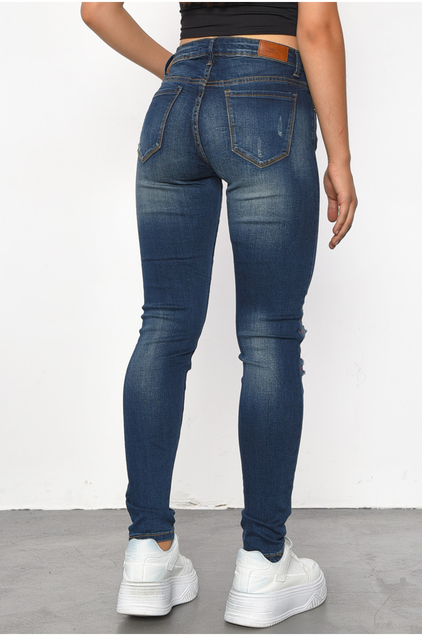Джинсы женские синего цвета 6059 185481