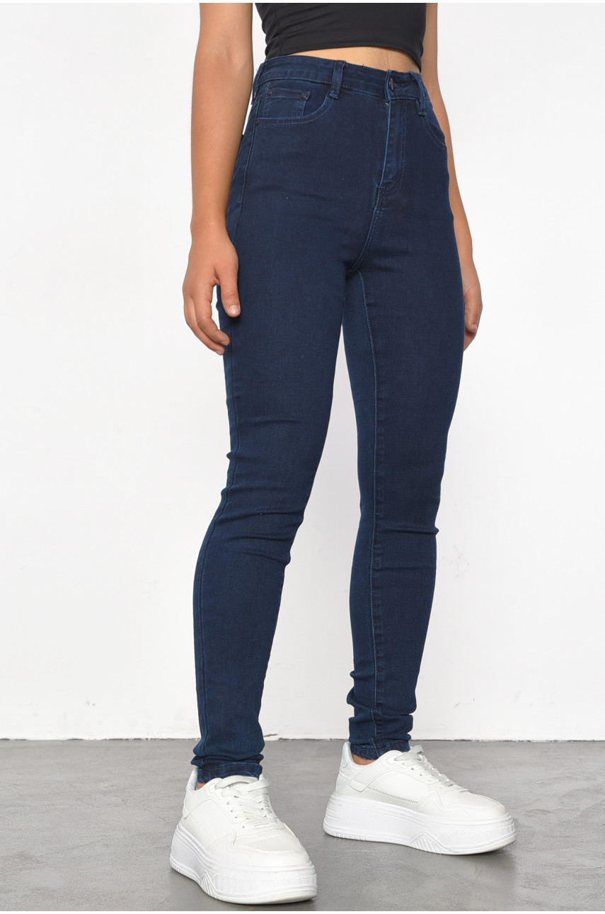 Джинси жіночі синього кольору 789 185482 Джинси жіночі синього кольору 789 185482