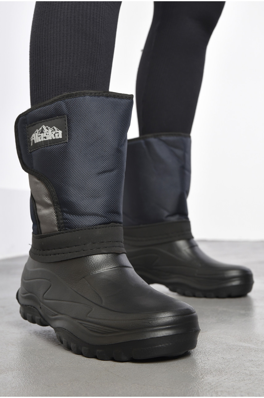 Дутики жіночі з фетровим утеплювачем чорного кольору ТСА063 185493