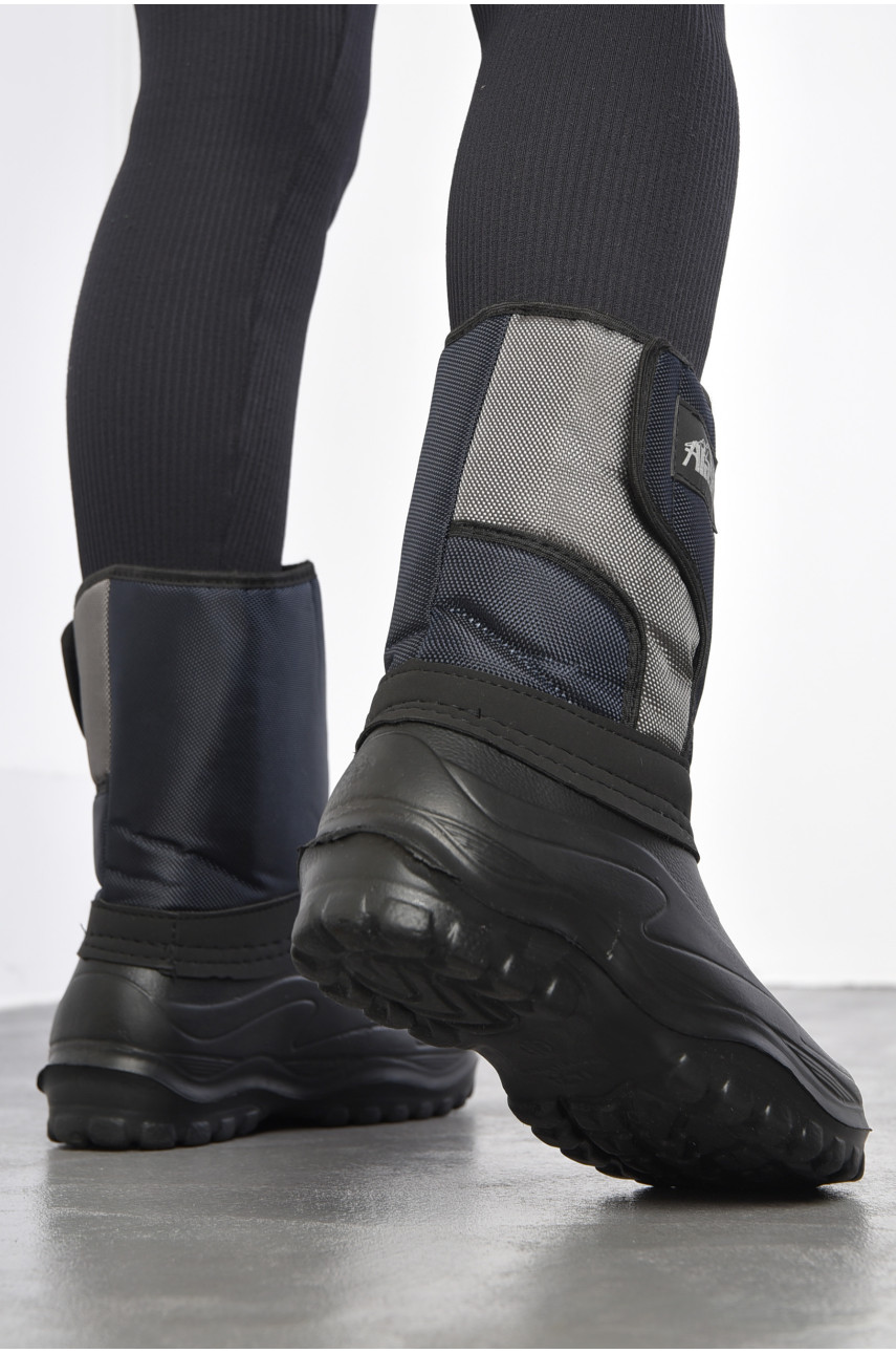 Дутики жіночі з фетровим утеплювачем чорного кольору ТСА063 185493