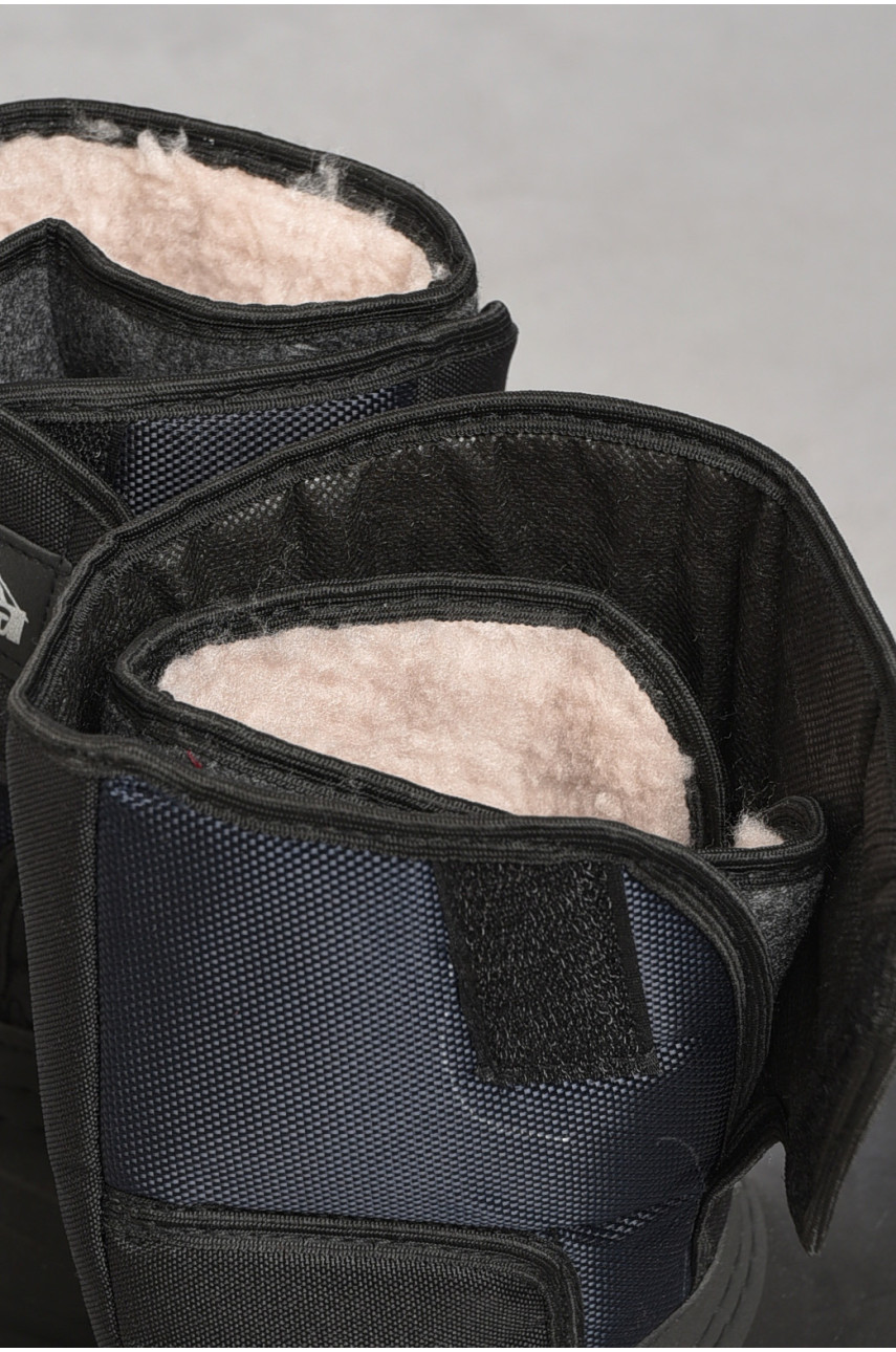 Дутики жіночі з фетровим утеплювачем чорного кольору ТСА063 185495