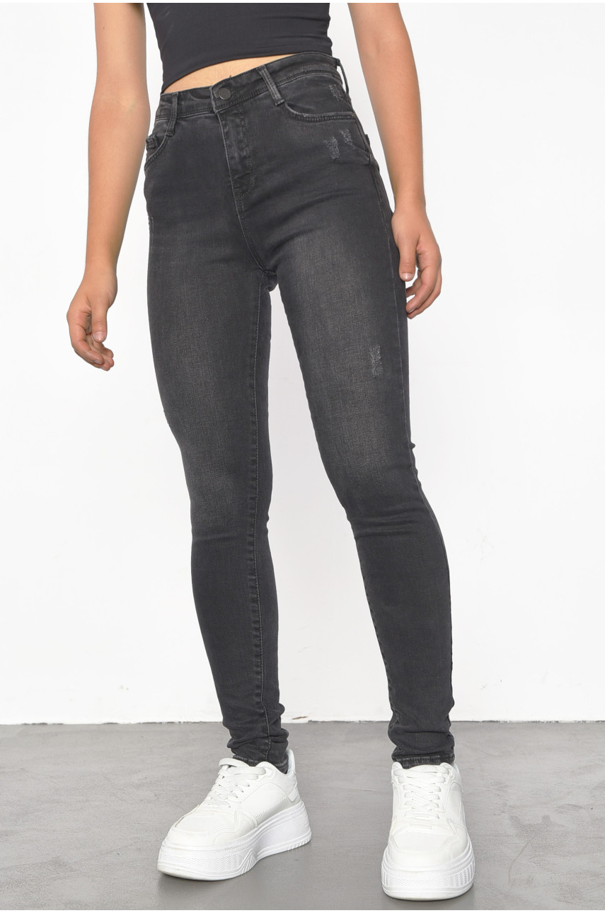 Джинси жіночі черного кольору 1032 185514 Джинси жіночі черного кольору 1032 185514