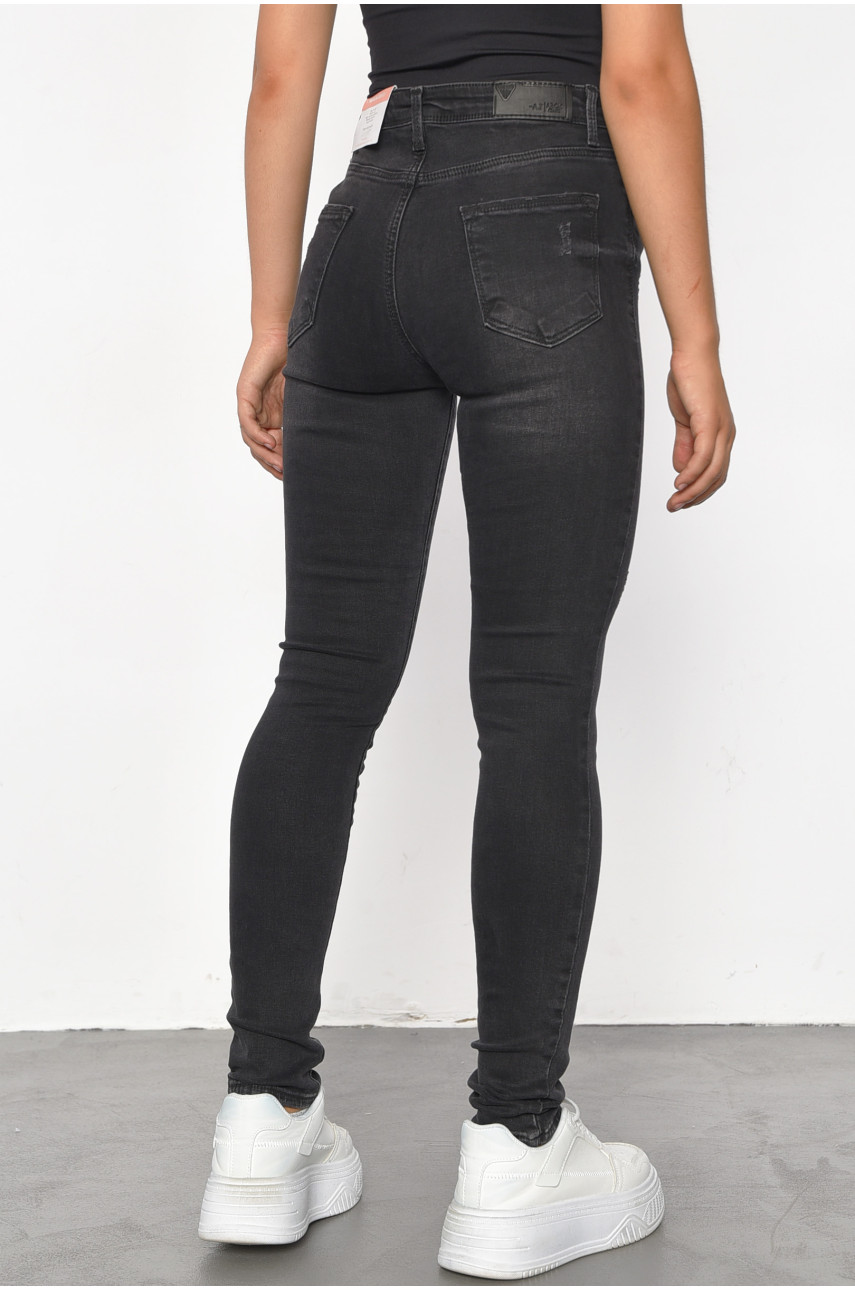 Джинси жіночі черного кольору 1032 185514 Джинси жіночі черного кольору 1032 185514