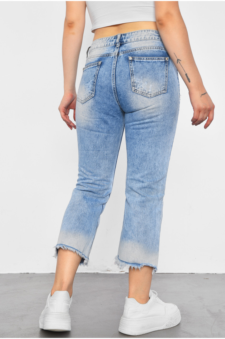 Джинси жіночі блакитного кольору 9149 185545 Джинси жіночі блакитного кольору 9149 185545