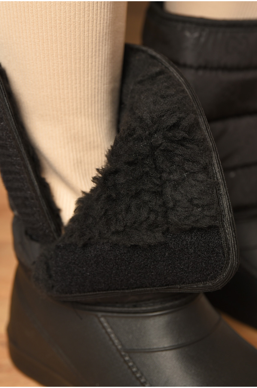 Дутики жіночі на хутрі чорного кольору ЖДЛ-02 185559