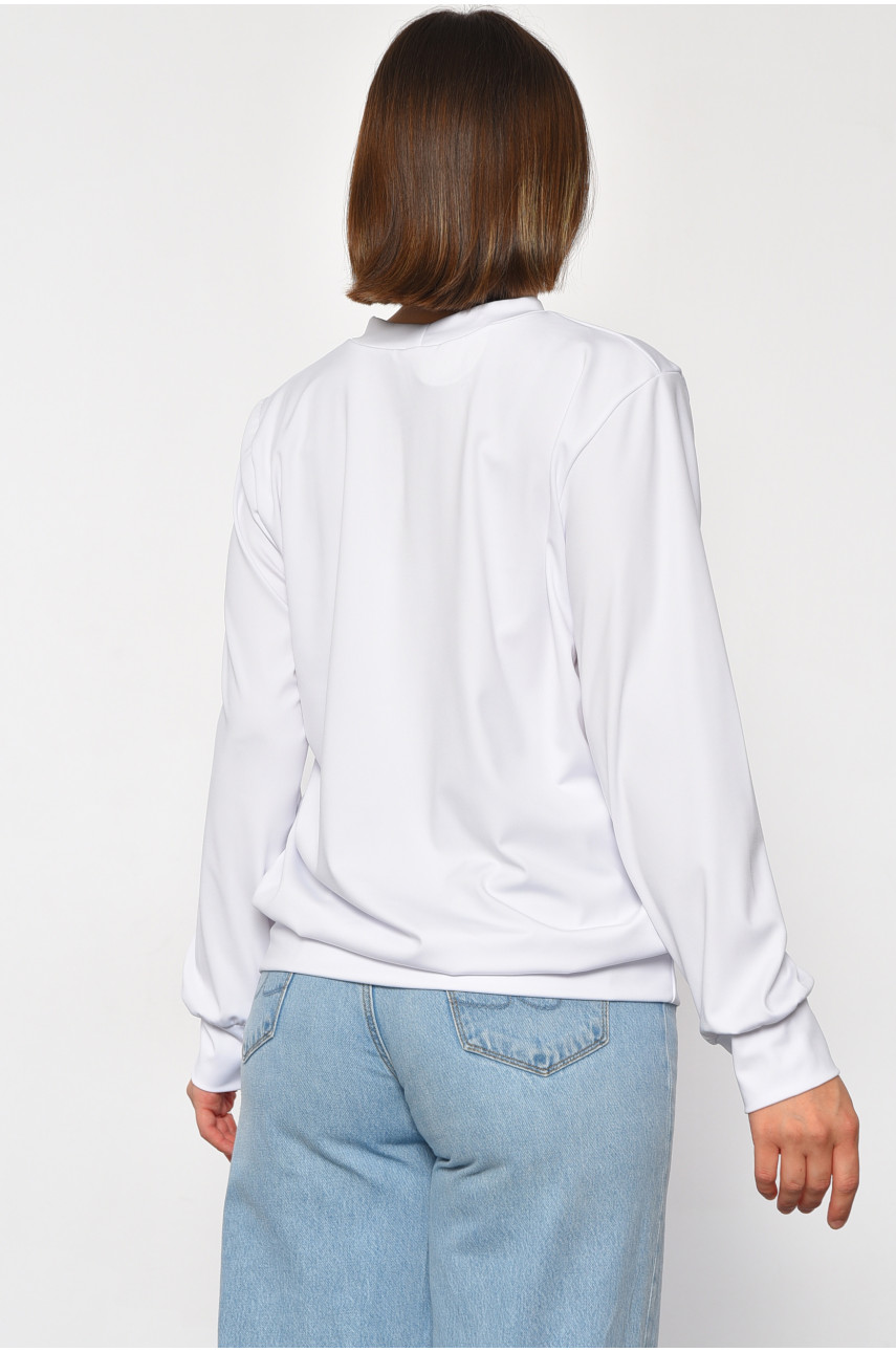 Свитшот женский с рисунком белого цвета 801 185593