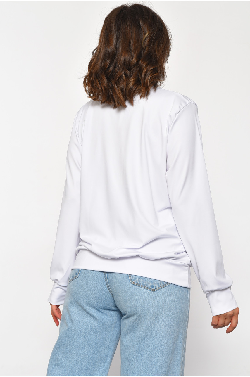 Світшот жіночий з малюнком білого кольору 801 185600 Світшот жіночий з малюнком білого кольору 801 185600