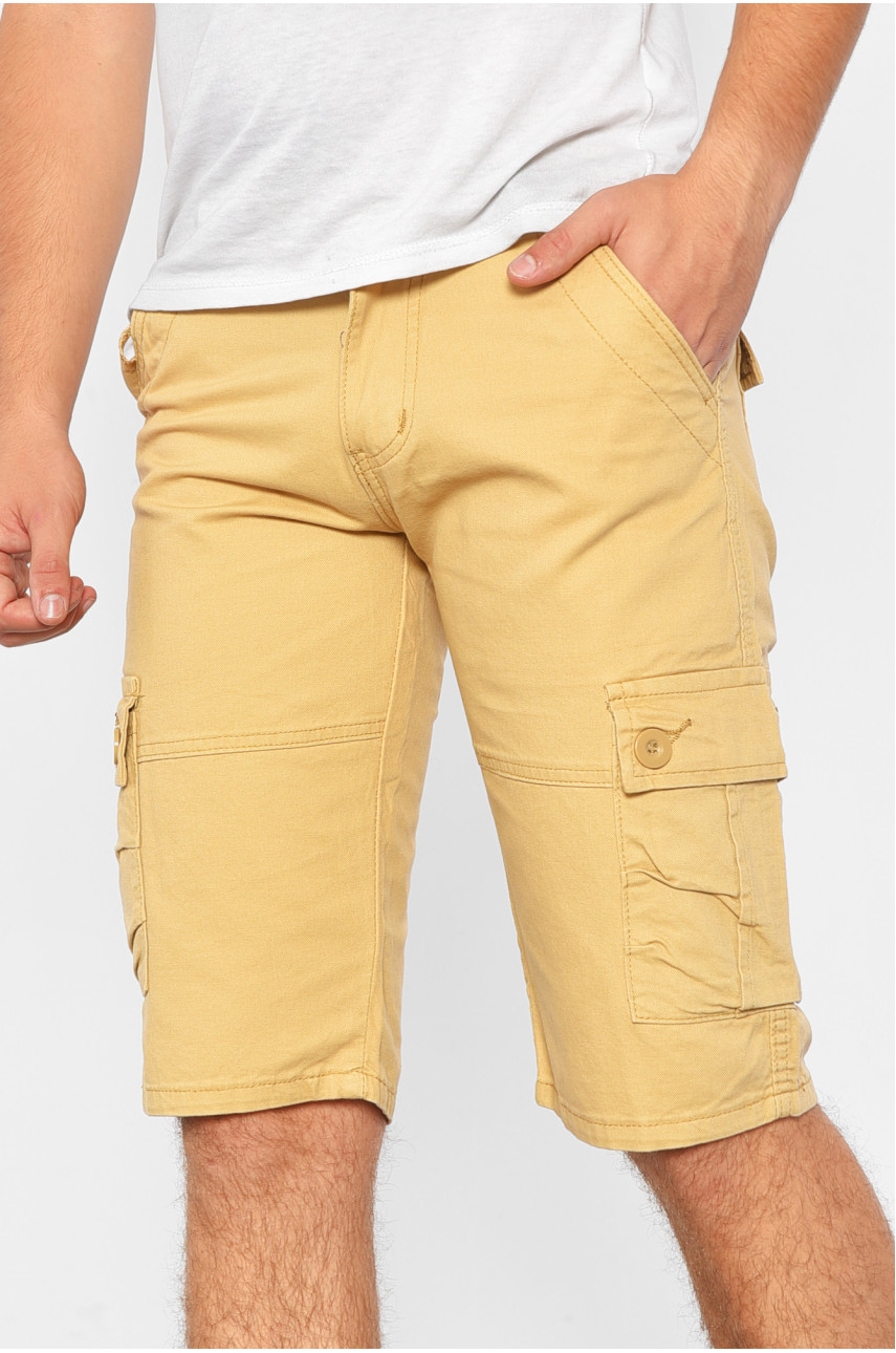 Шорти чоловічі гірчичного кольору 185621