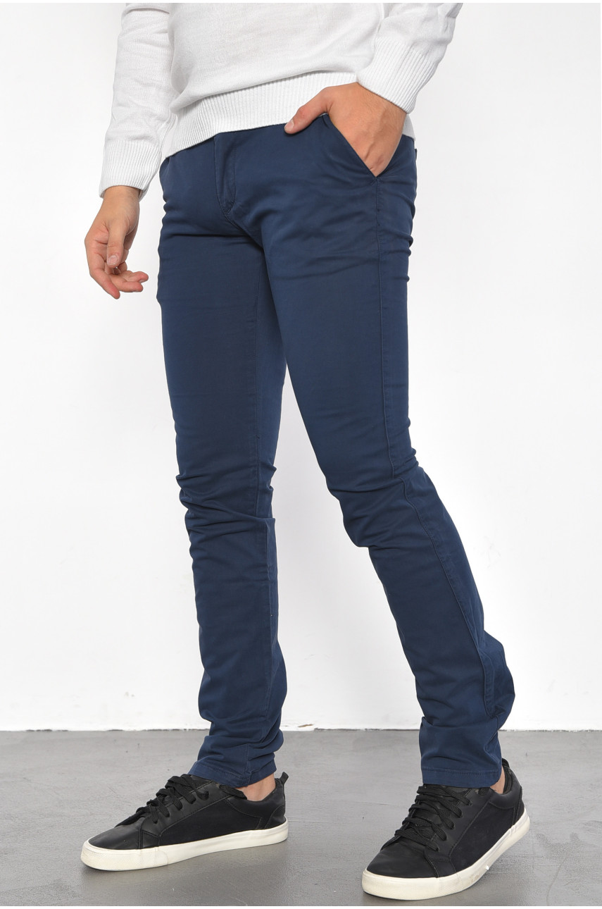 Брюки мужские темно-синего цвета 185715