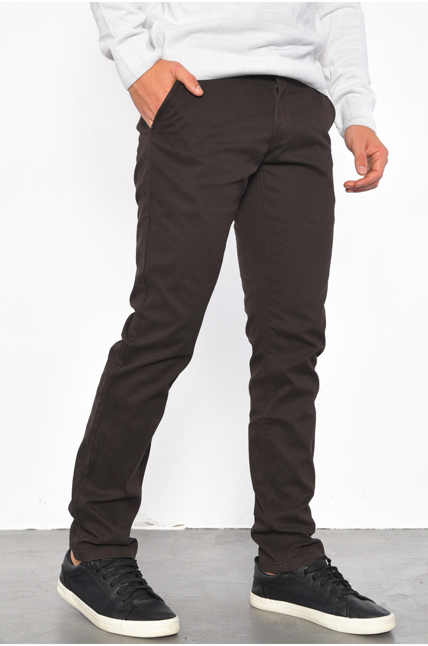 Штаны мужские коричневого цвета 185758 Штаны мужские коричневого цвета 185758