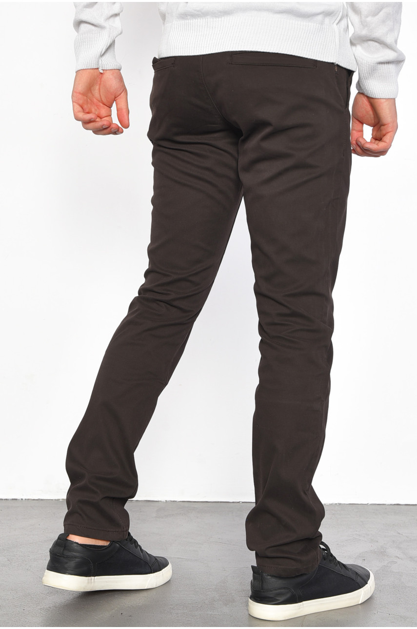 Штаны мужские коричневого цвета 185758 Штаны мужские коричневого цвета 185758