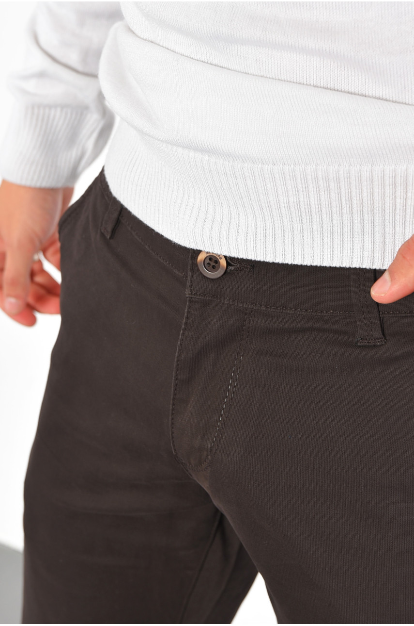 Штаны мужские коричневого цвета 185758 Штаны мужские коричневого цвета 185758