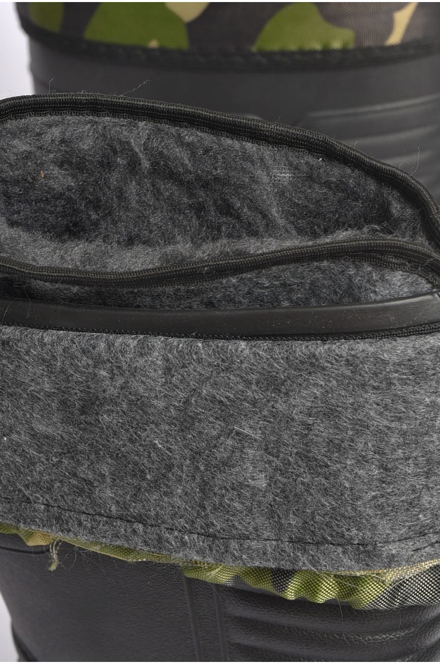 Чоботи чоловічі піна зі з`ємною шкарпеткою чорного кольору 185805