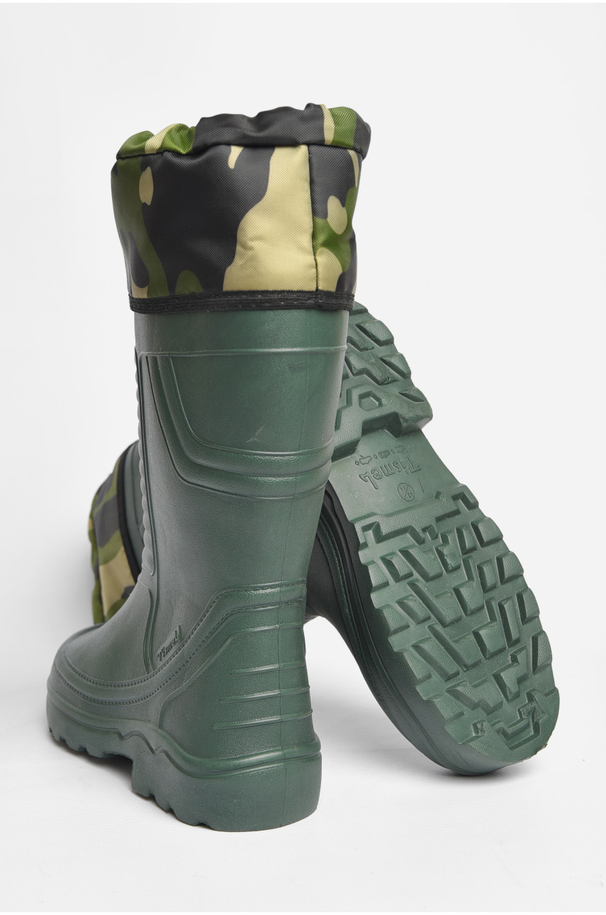 Чоботи чоловічі піна зі з`ємною шкарпеткою кольору хакі рибак 185820