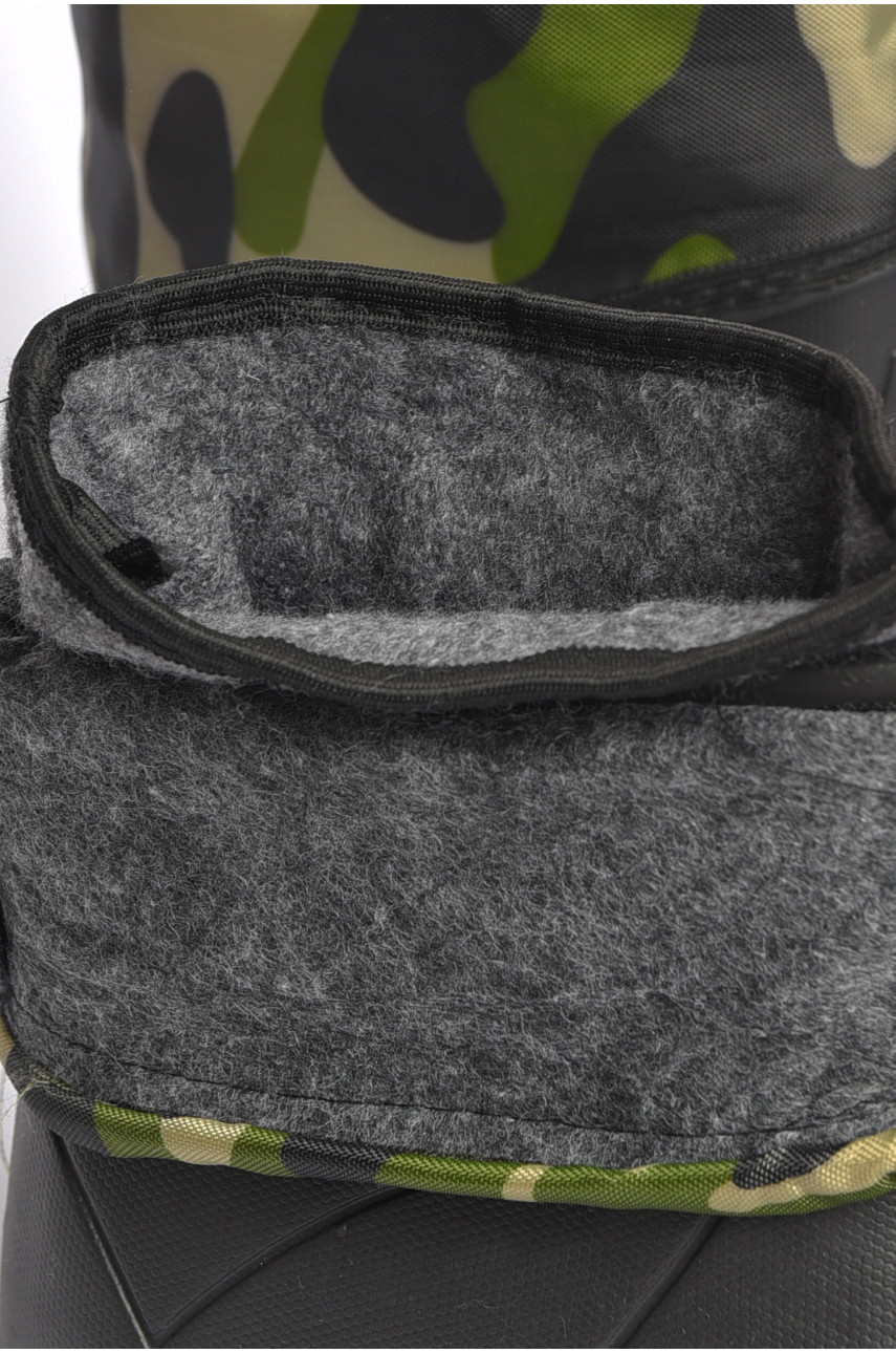 Півчоботи чоловічі піна зі з`ємною шкарпеткою чорного кольору вставка 185822