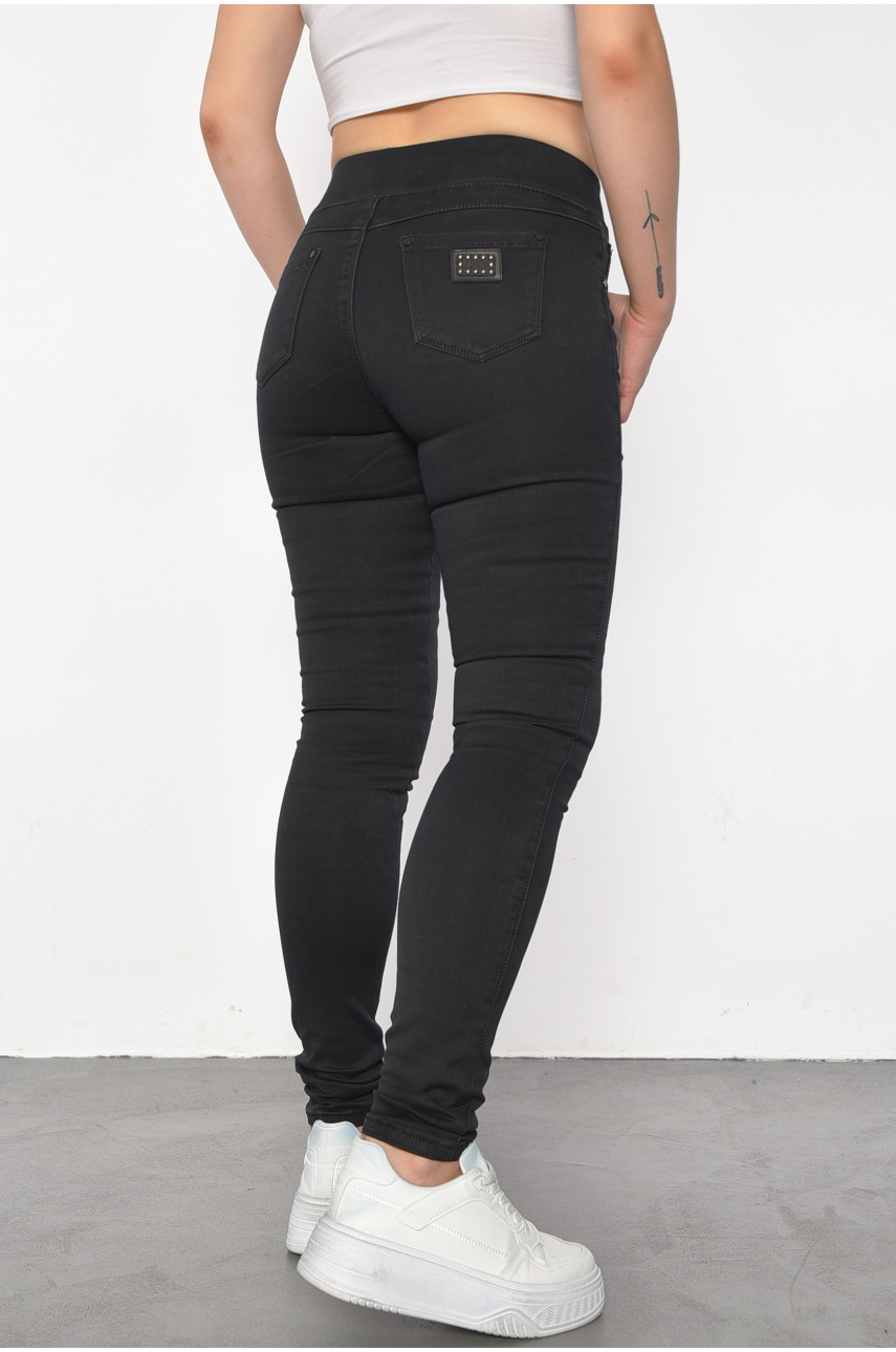 Джинсы женские черного цвета 185863 Джинсы женские черного цвета 185863