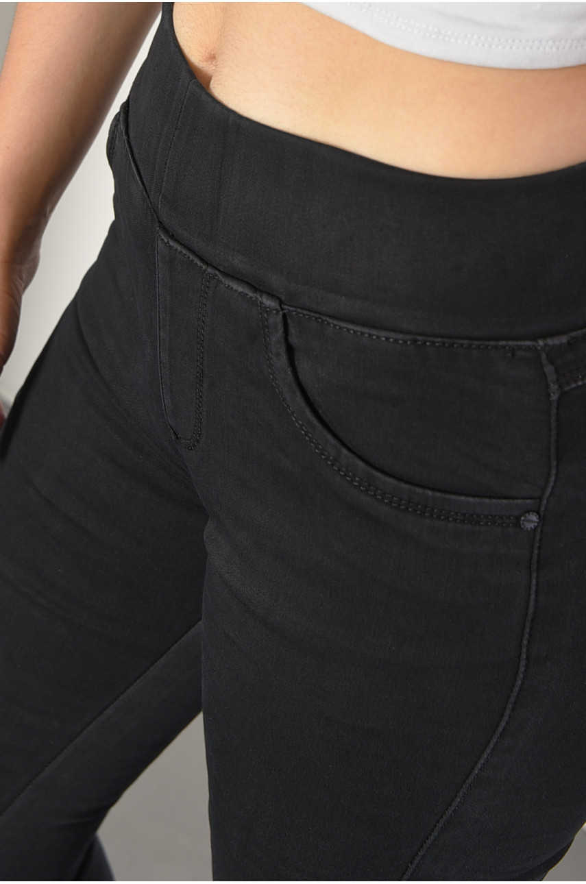 Джинсы женские черного цвета 185863 Джинсы женские черного цвета 185863