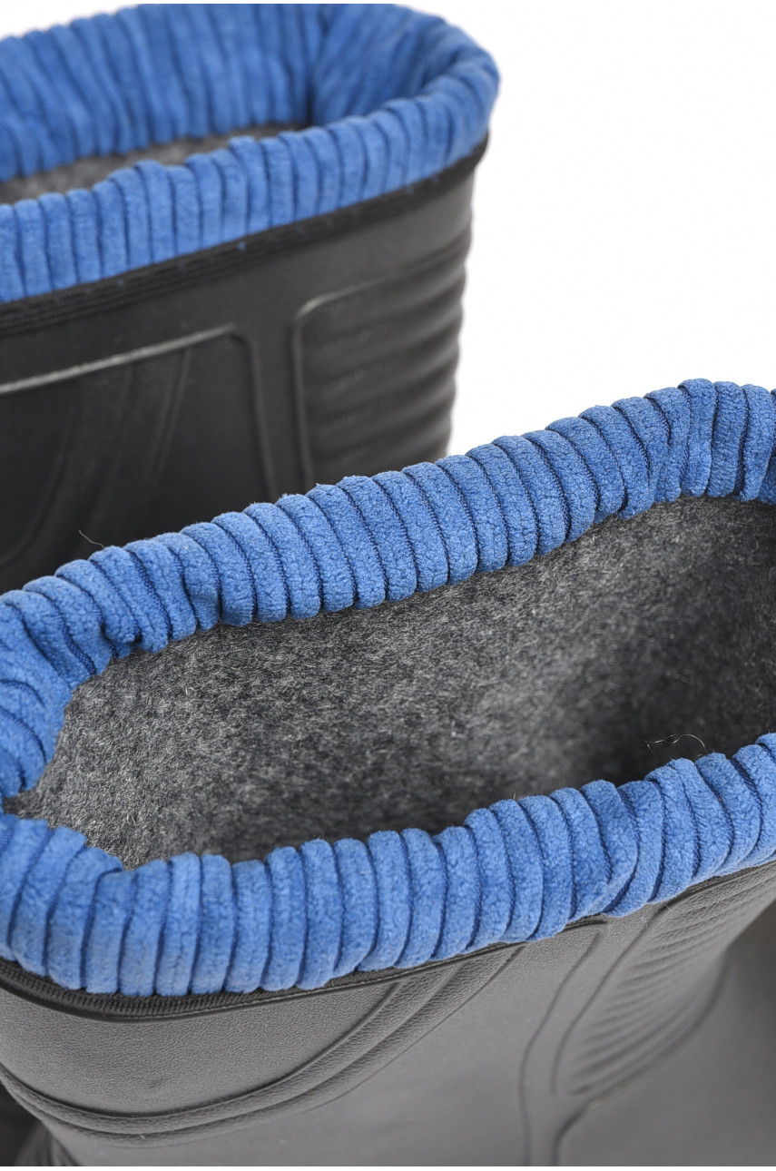 Чоботи чоловічі піна зі з`ємною шкарпеткою чорного кольору 185931