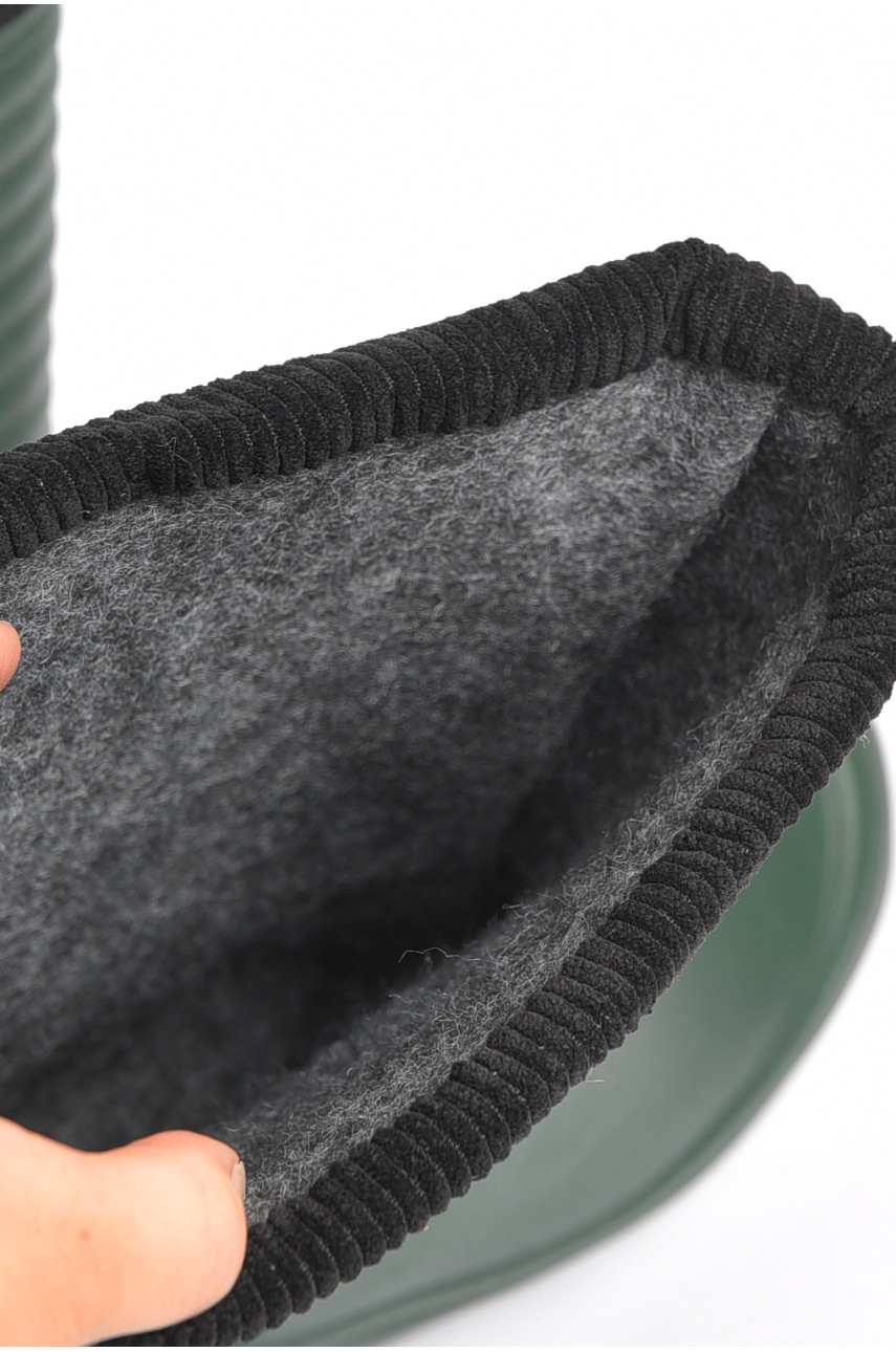 Чоботи чоловічі піна зі з`ємною шкарпеткою кольору хакі 185932