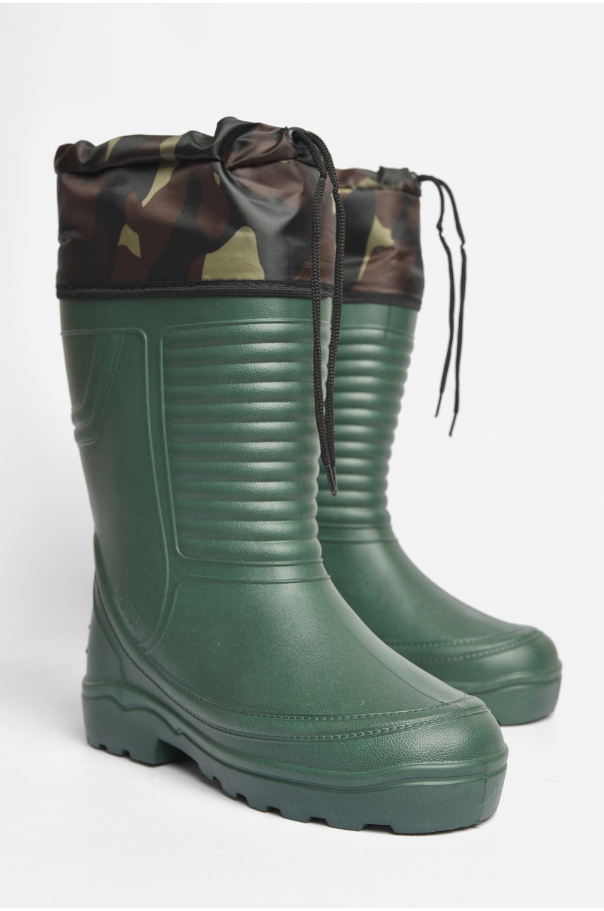 Чоботи чоловічі піна зі з`ємною шкарпеткою кольору хакі рибак 185944