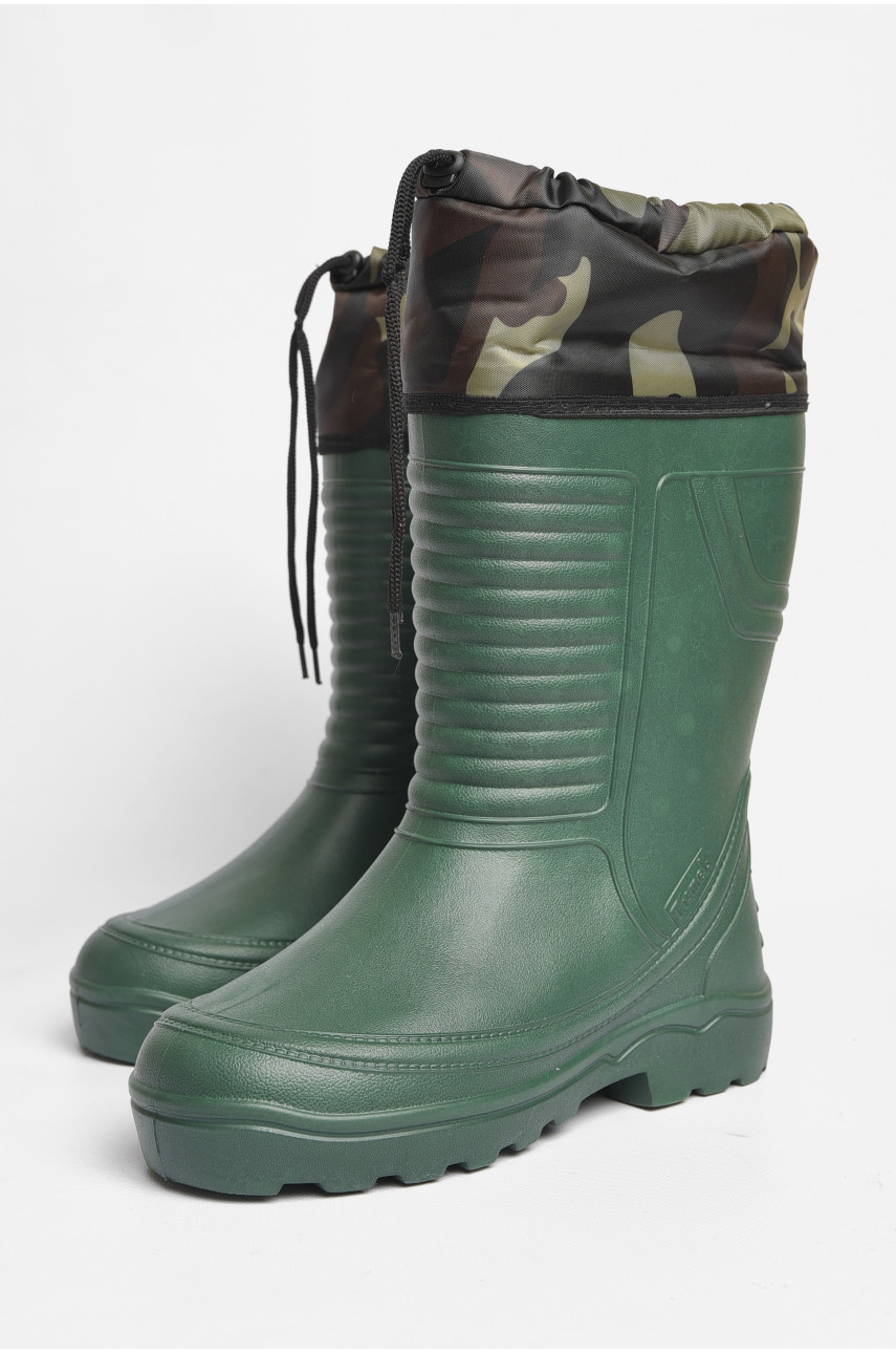 Чоботи чоловічі піна зі з`ємною шкарпеткою кольору хакі рибак 185944