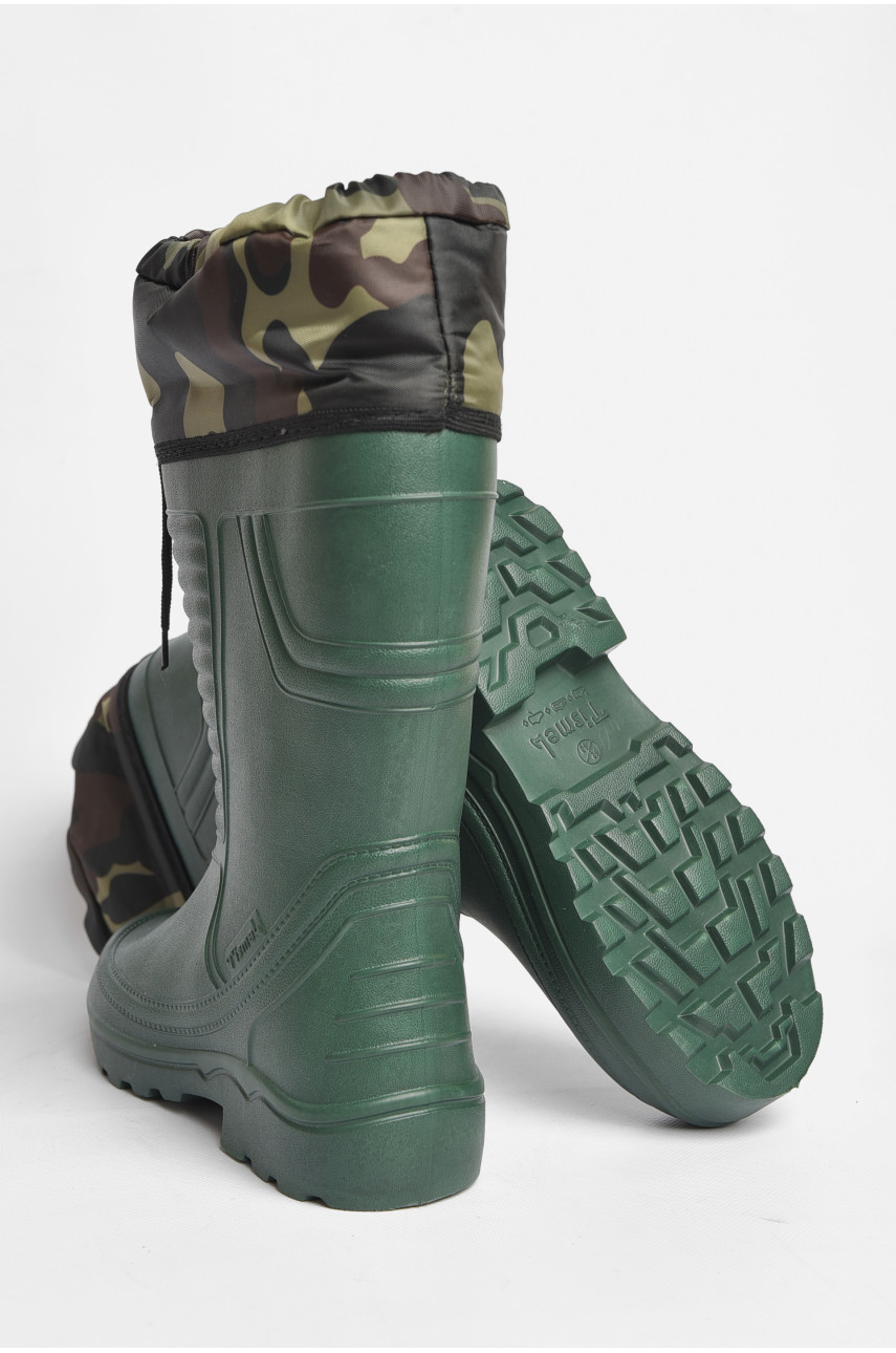 Чоботи чоловічі піна зі з`ємною шкарпеткою кольору хакі рибак 185944