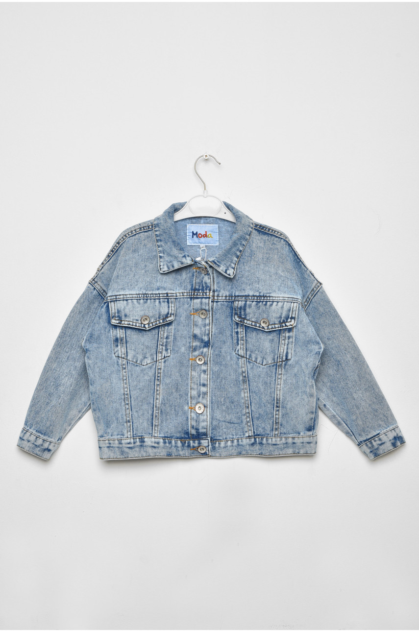 Піджак дитячий джинсовий блакитного кольору 0921-1В 185955