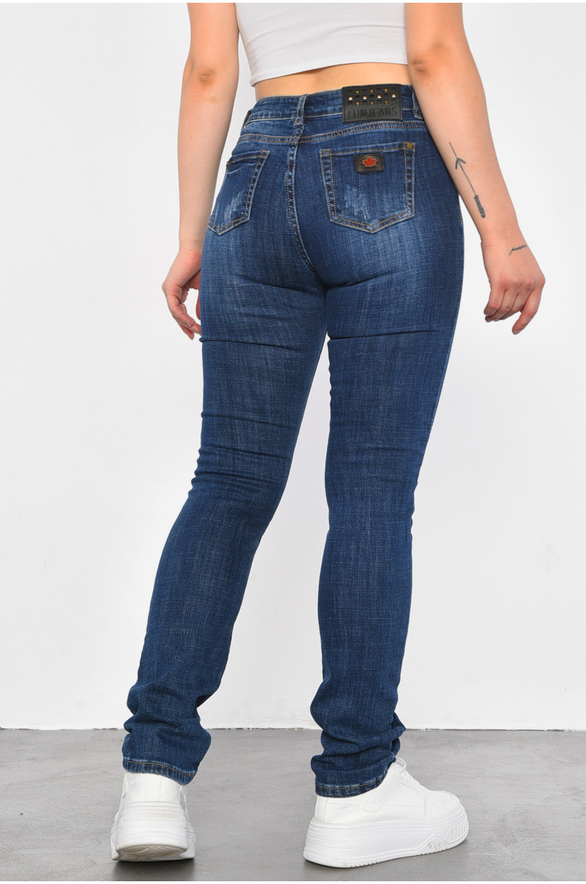 Джинси жіночі синього кольору 185979 Джинси жіночі синього кольору 185979