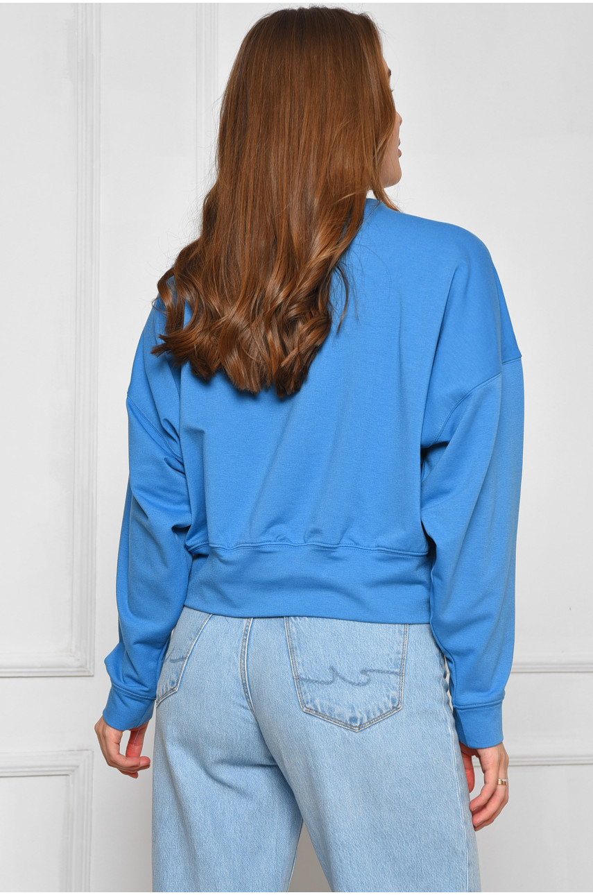 Світшот жіночий блакитного кольору 00166 185983