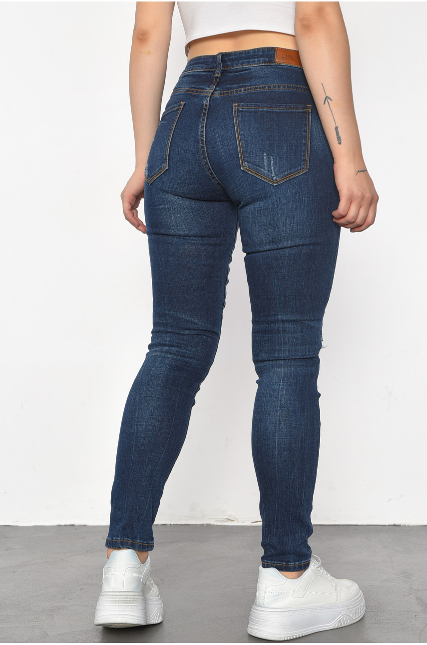 Джинси жіночі синього кольору 601 185986