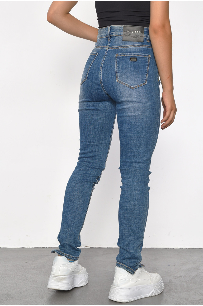 Джинсы женские синего цвета 210а 185989 Джинсы женские синего цвета 210а 185989