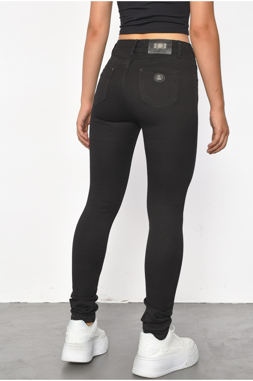 Джинси жіночі чорного кольору 8992 186014