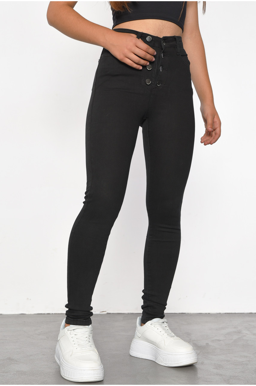 Джинсы женские черного цвета 828 186023 Джинсы женские черного цвета 828 186023