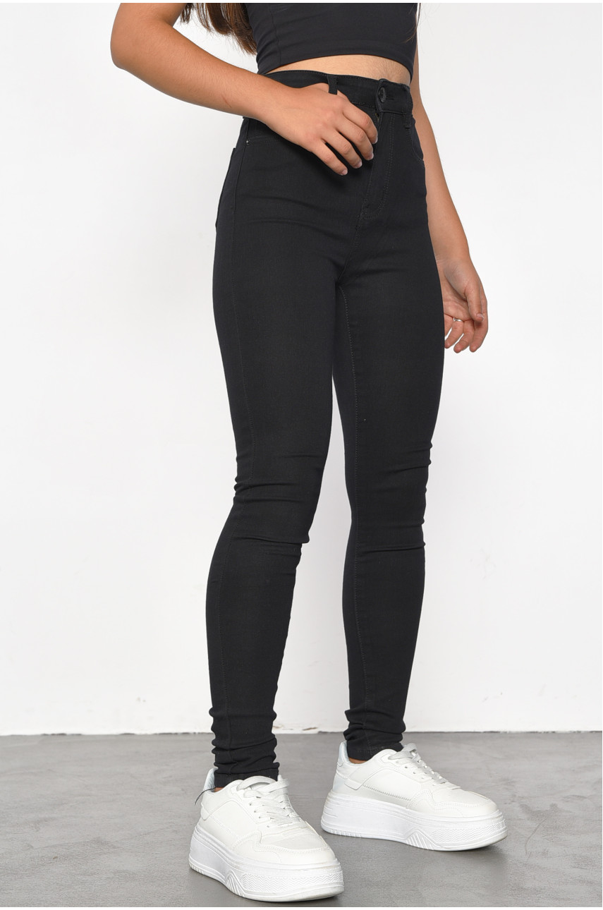 Джинсы женские черного цвета 5142Д 186026 Джинсы женские черного цвета 5142Д 186026