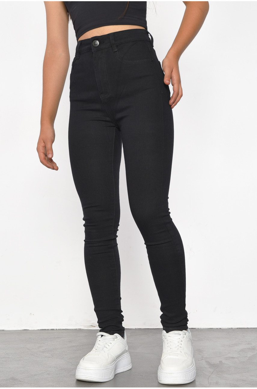 Джинсы женские черного цвета 5142Д 186026 Джинсы женские черного цвета 5142Д 186026