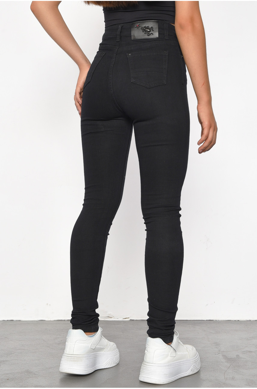 Джинсы женские черного цвета 5142Д 186026 Джинсы женские черного цвета 5142Д 186026