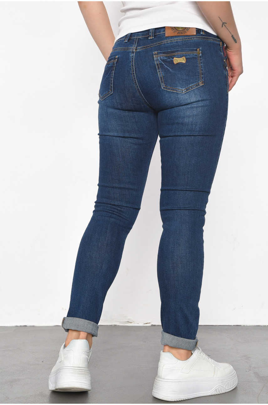 Джинси жіночі темно-синього кольору 8851 186118