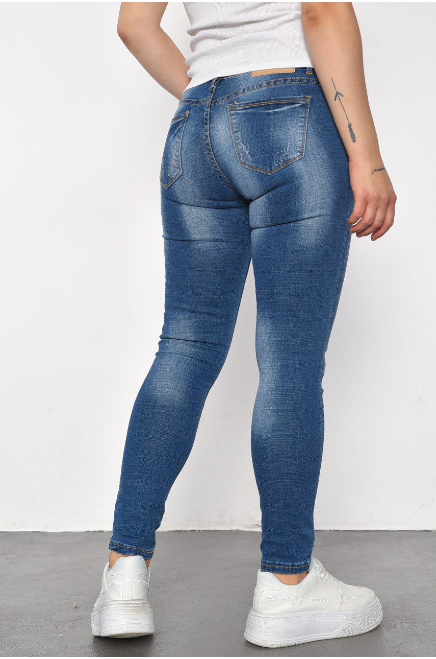 Джинси жіночі темно-синього кольору мл-3011 186124