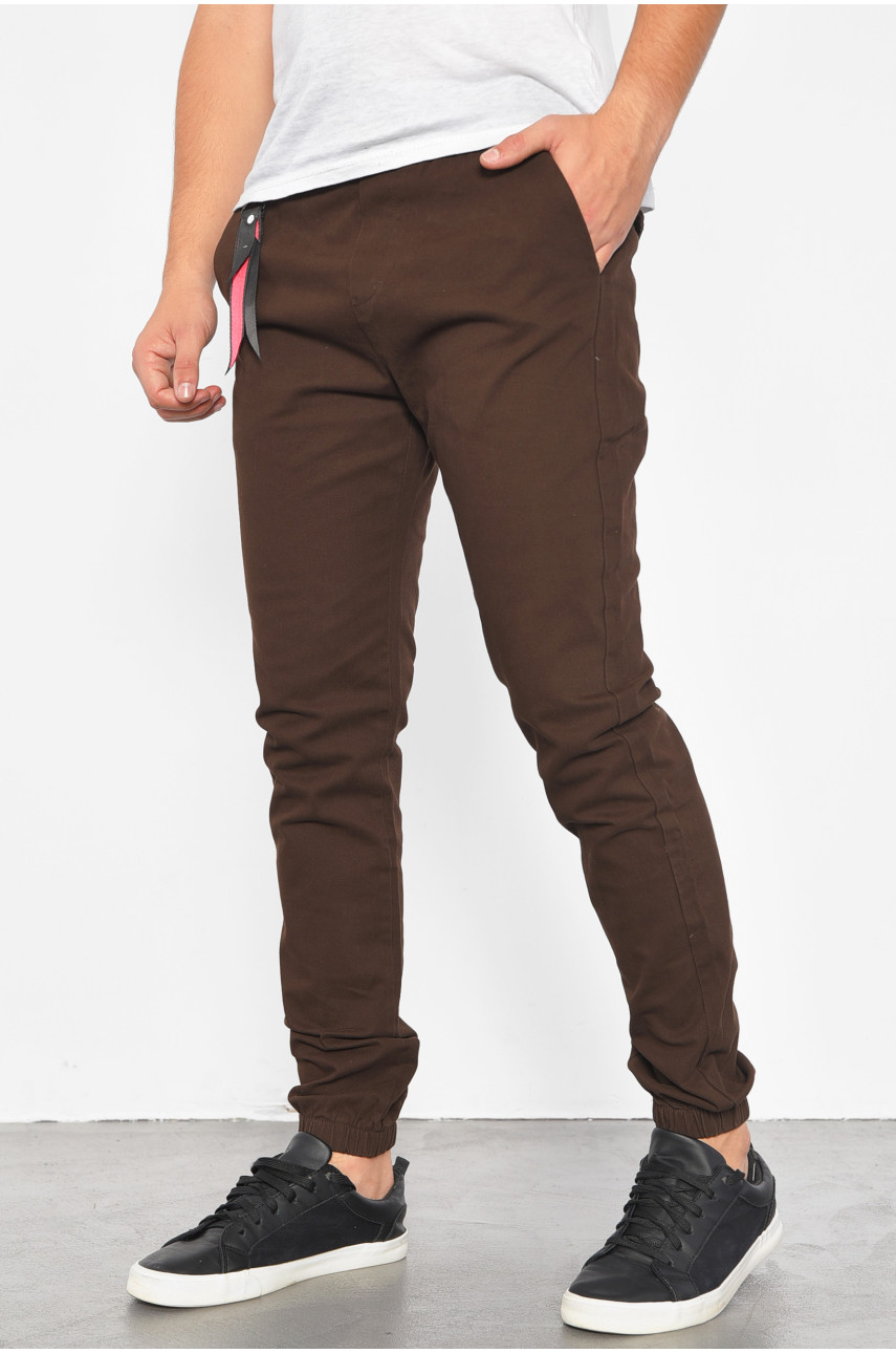 Штаны мужские коричневого цвета 186170 Штаны мужские коричневого цвета 186170