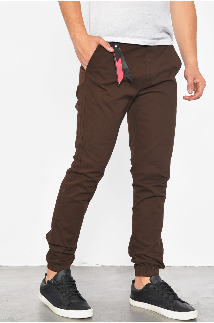 Штаны мужские коричневого цвета 186170 Штаны мужские коричневого цвета 186170