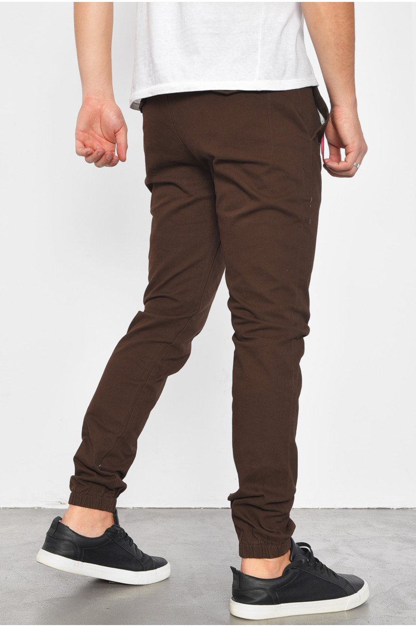 Штаны мужские коричневого цвета 186170 Штаны мужские коричневого цвета 186170